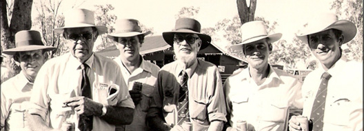 L to R: The late Graham Adams, 